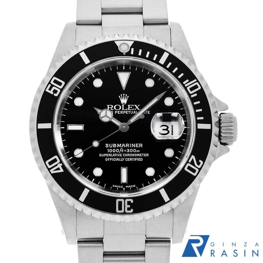 ROLEX（ロレックス） サブマリーナ デイト 16610 ブラック A番 中古 メンズ 腕時計 09NJROAU0042 : GINZA ...