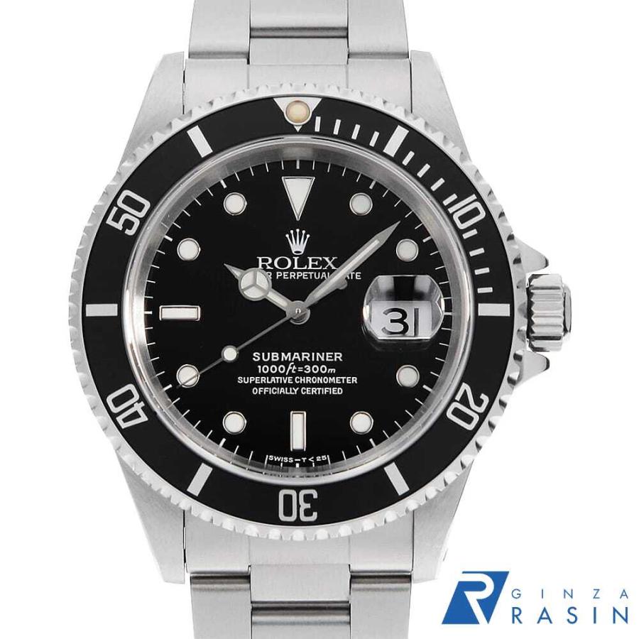 ROLEX（ロレックス） サブマリーナ デイト 16610 ブラック オールトリチウム W番 中古 メンズ 腕時計 16F4ROAU3896 ...