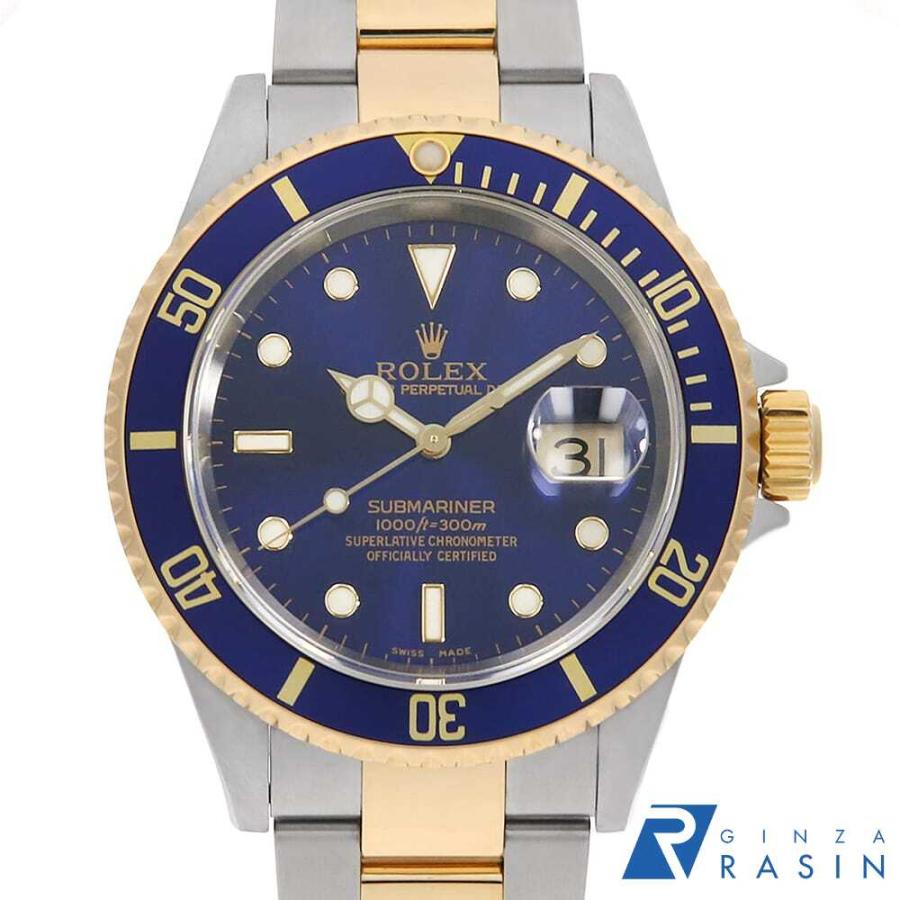 ロレックス純正 16613・16523・16713・16623...等【1駒】 ROLEX（ロレックス） サブマリーナ デイト 16613 ブルー M番 中古