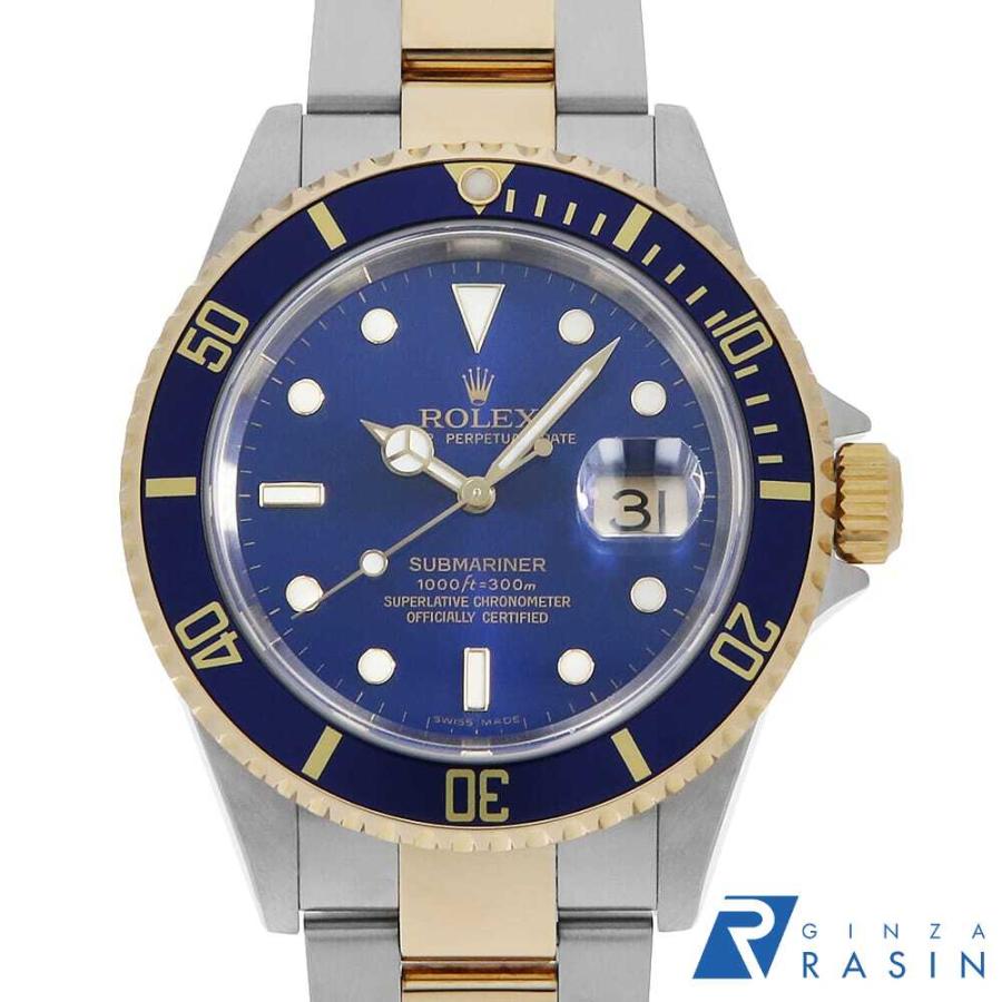 ROLEX サブマリーナ ロレックス　コマのみ　型番16613LBP ROLEX ロレックス サブマリーナ デイト 16613 ブルー V番 中古 メンズ