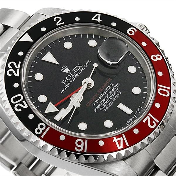 GMTマスターII ロレックス 赤黒ベゼル リアルマッコイズ チャック