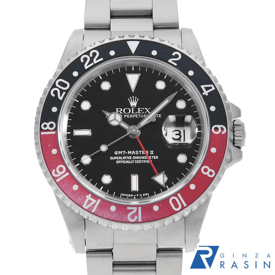 美品ROLEX ロレックス★GMTマスターⅡ純正ベゼル 赤/黒★箱付き ROLEX ロレックス GMTマスターII 赤黒ベゼル 16710 ブラック