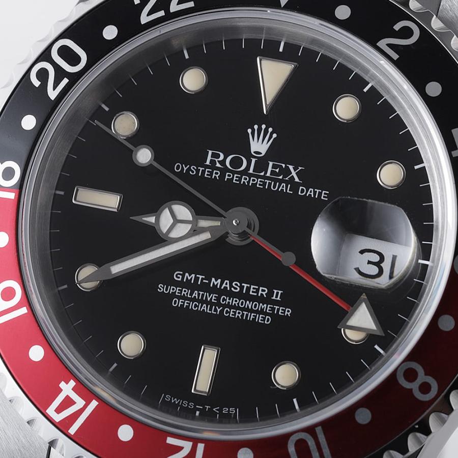 ROLEX（ロレックス） GMTマスターII 赤黒ベゼル 16710 ブラック オール