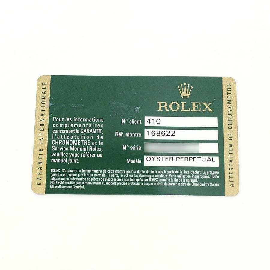 ROLEX ロレックス ヨットマスター 168622 シルバー ランダム番