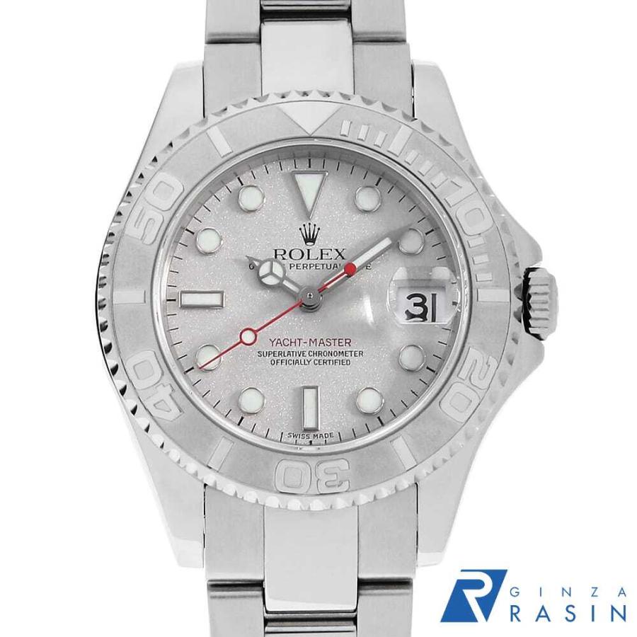 割引発見 ロレックス ROLEX ヨットマスター 中古 P番 シルバー 168622 ヨットマスター