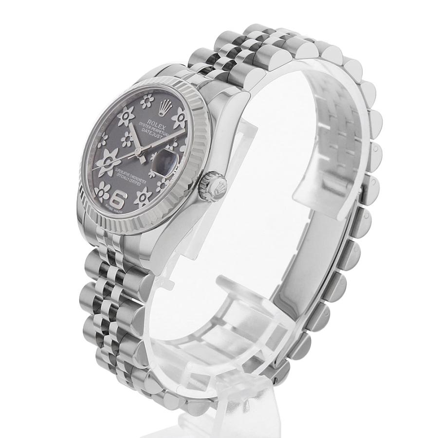 ROLEX ロレックス デイトジャスト31 178274 グレー フラワー