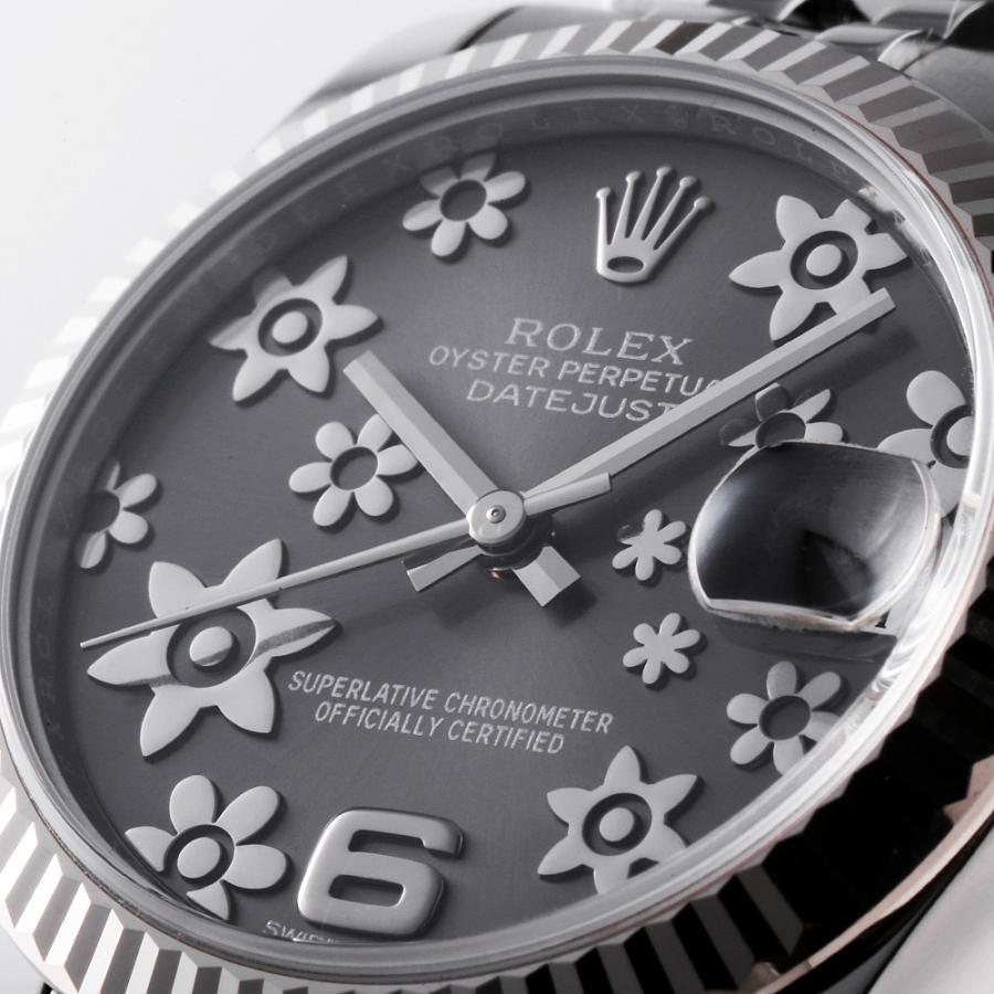 ROLEX ロレックス デイトジャスト31 178274 グレー フラワー
