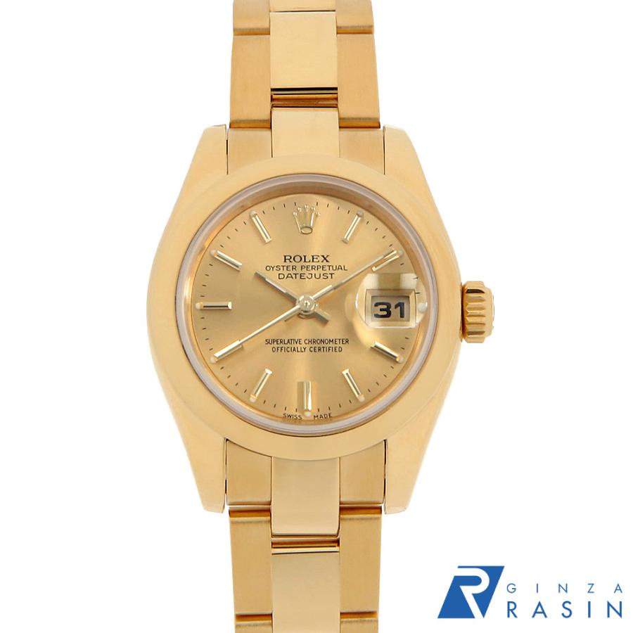 ミュージック 2017FNC kiogdom ROLEX（ロレックス） デイトジャスト 179168 シャンパン バー K番 中古