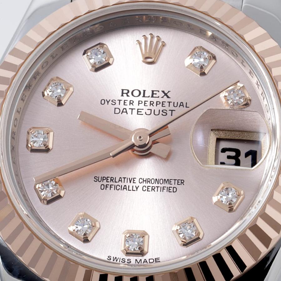 ROLEX（ロレックス） デイトジャスト 10Pダイヤ 179171G ピンク 5列