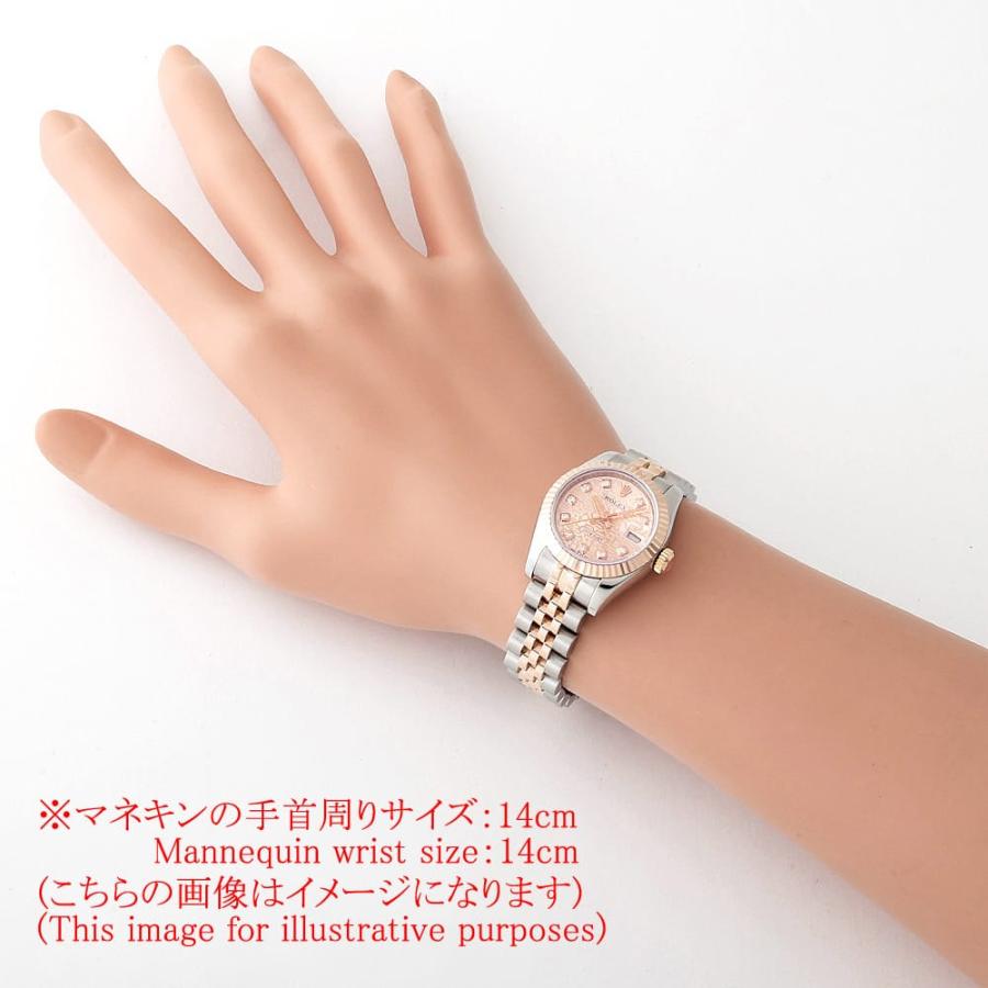 ロレックス デイトジャスト 10Pダイヤ 179171G ピンク 彫りコンピューター D番 レディース 中古 腕時計 179173OPG ピンクオパール ROLEX（ロレックス）デイトジャスト 10P