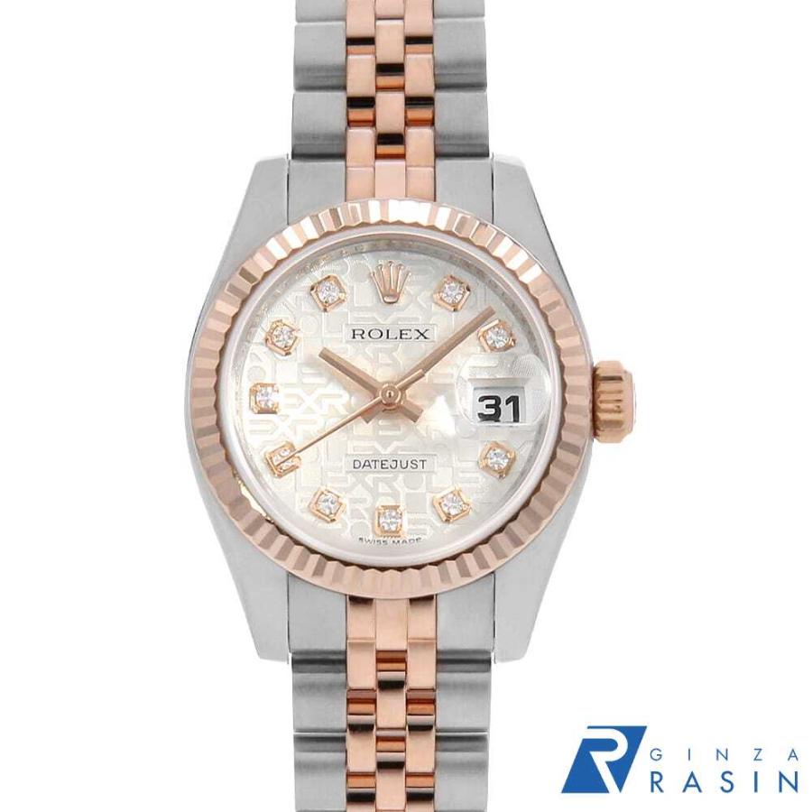 ROLEX（ロレックス） デイトジャスト 10Pダイヤ 179171G シルバー 彫り 