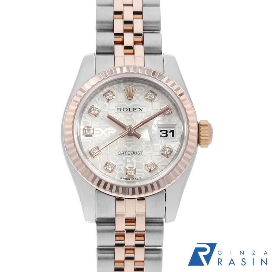 ROLEX（ロレックス） デイトジャスト 10Pダイヤ 179171G シルバー 彫り