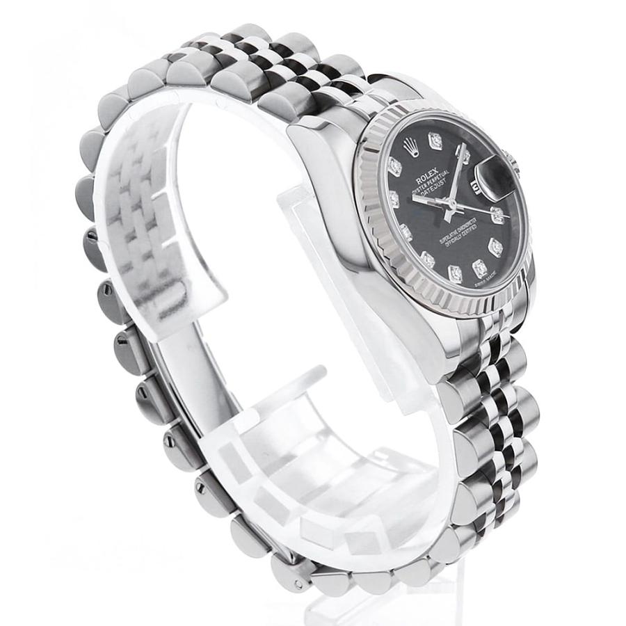 ROLEX ロレックス デイトジャスト 10Pダイヤ 179174G ブラック