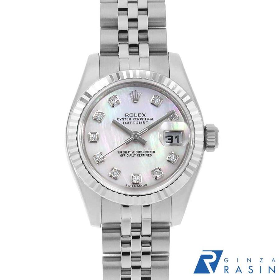 ROLEX（ロレックス） デイトジャスト 10Pダイヤ 179174NG ピンクシェル