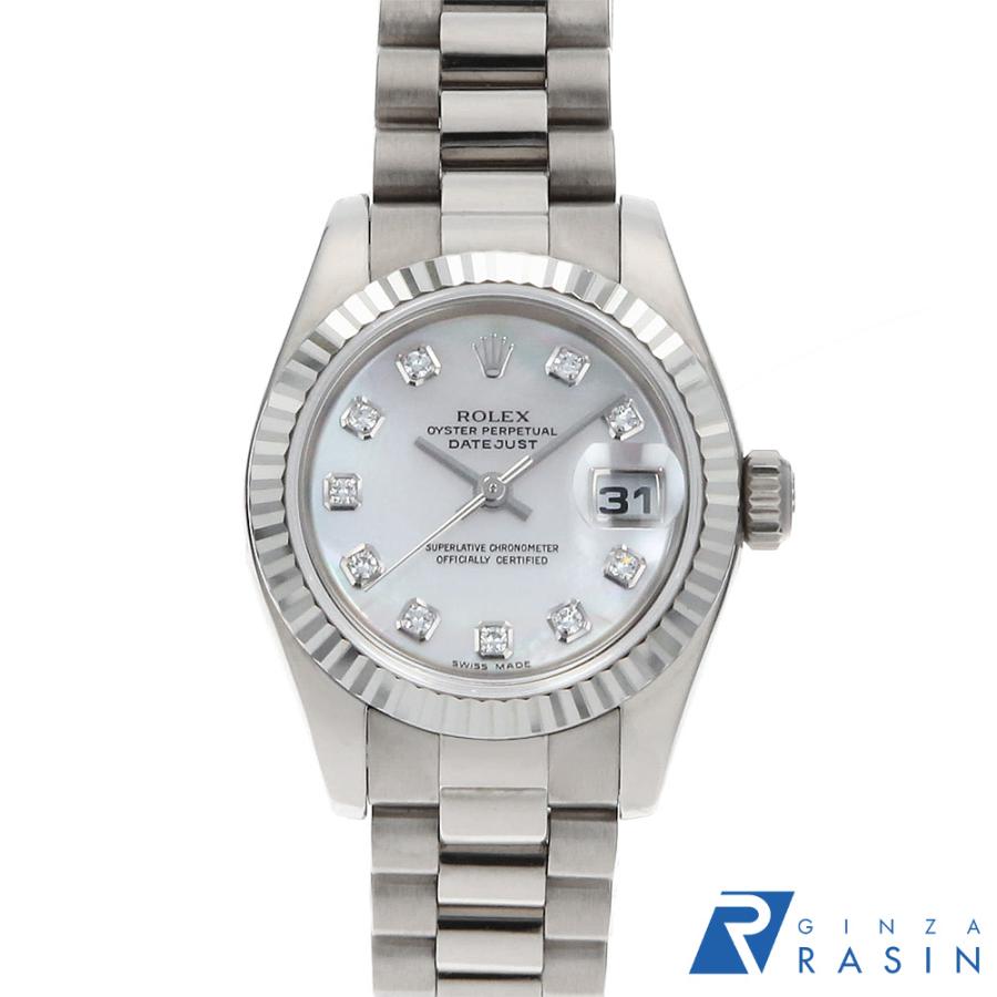 ROLEX ロレックス デイトジャスト 10Pダイヤ 179179NG ホワイト ROLEX ロレックス デイトジャスト 10Pダイヤ 179179NG ホワイト