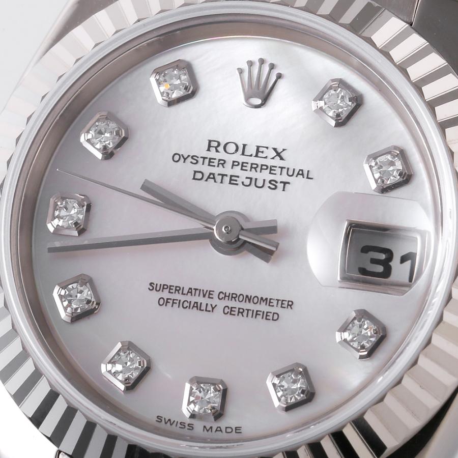 ROLEX ロレックス デイトジャスト 10Pダイヤ 179179NG ホワイト ROLEX ロレックス デイトジャスト 10Pダイヤ 179179NG ホワイト