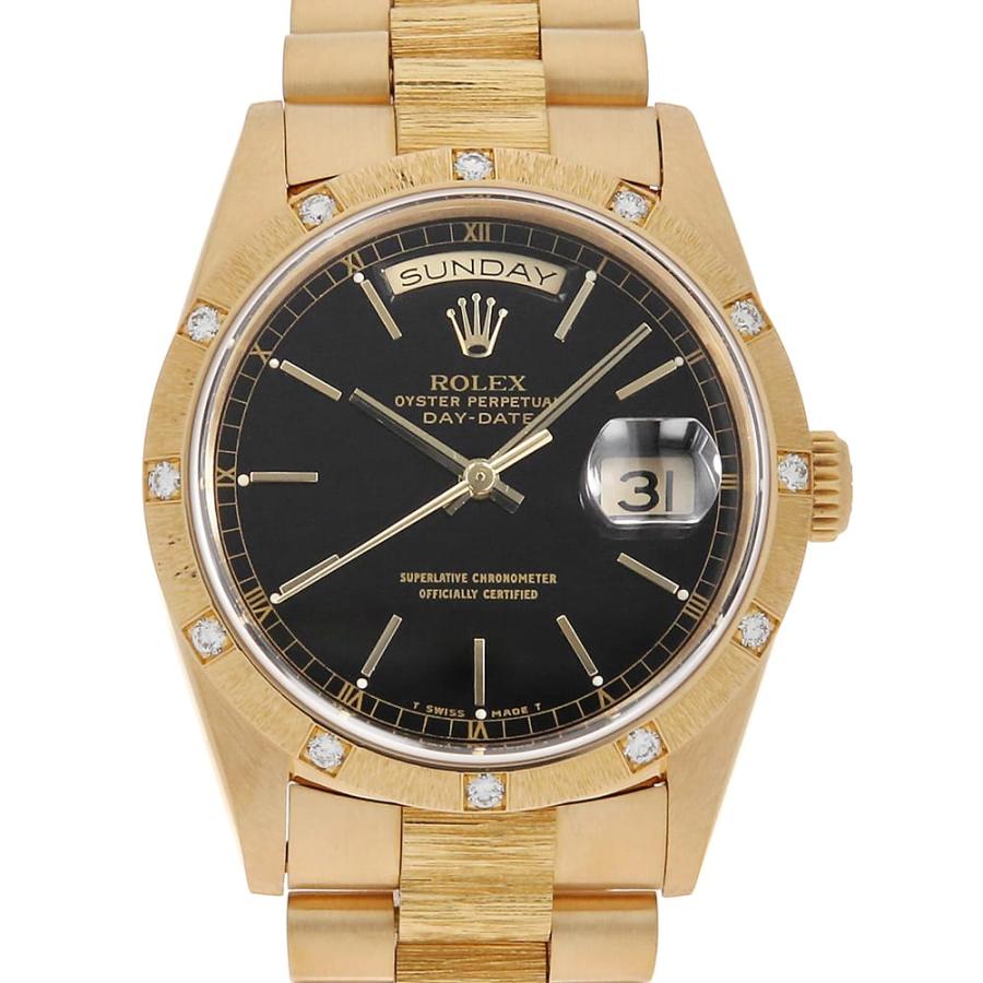 d.i.a 　新品未使用 ROLEX（ロレックス） デイデイト バーク ベゼル12Pダイヤ 18308