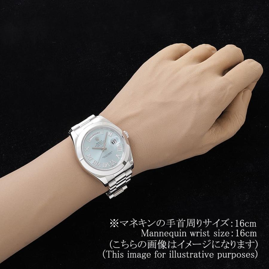 ROLEX（ロレックス） デイデイトII 218206 アイスブルー パヴェダイヤ