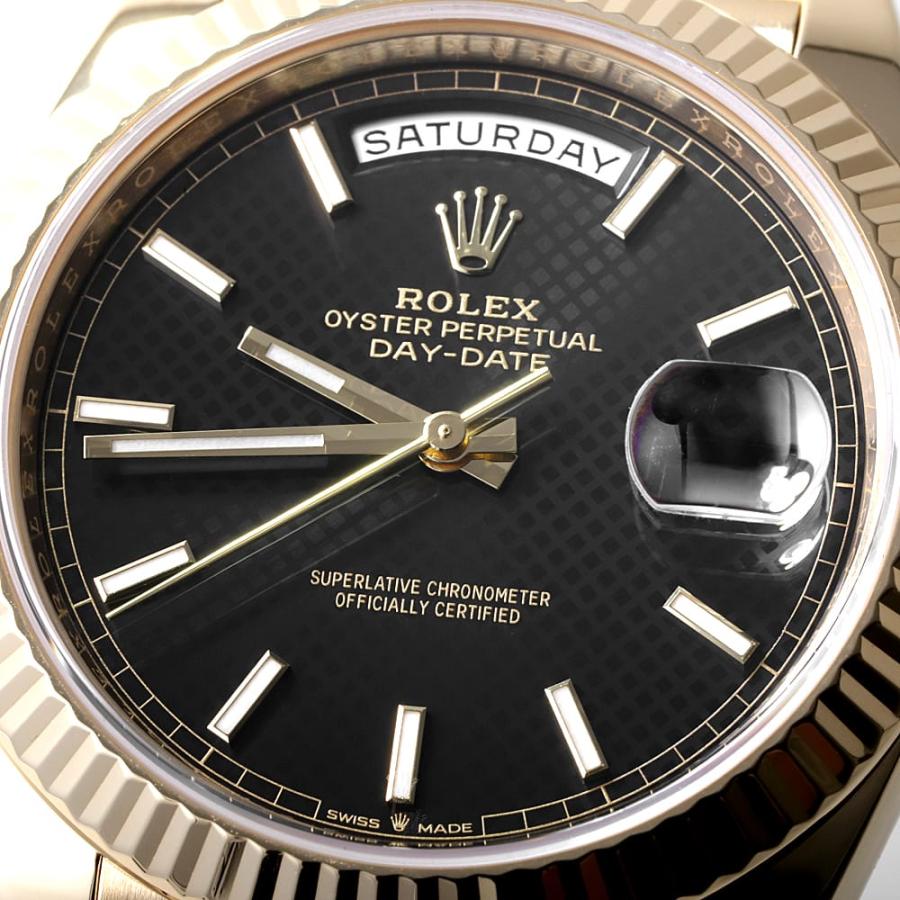 ROLEX（ロレックス） デイデイト40 228238 ブラック ダイアゴナル バー
