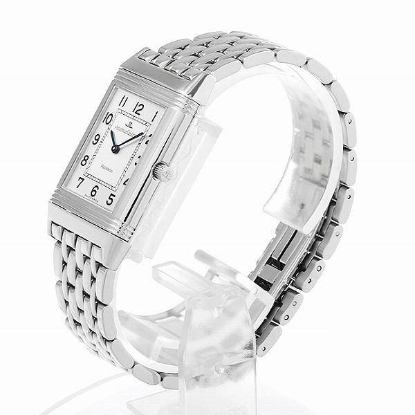 ジャガー・ルクルト JAEGER-LECOULTRE 時計 ボーイズ ブランド レベルソ クラシック 手巻き 750YG レザー 250.1.86 スクエア ゴールド 磨き済み 【中古】 250.2.86 ブラック JaegerLeCoultre（ジャガールクルト）レベルソ