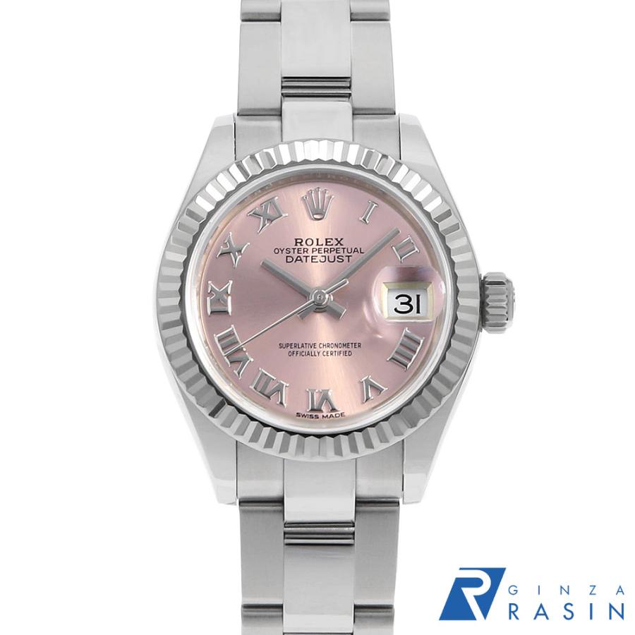 プリン　再出品分 ROLEX（ロレックス） デイトジャスト 279174 ピンク ローマ 3列