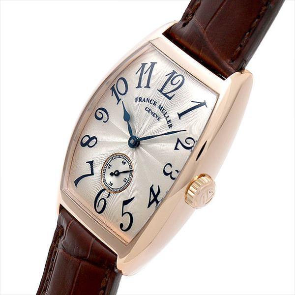 トノーカーベックス2852サイズ　ブラウンレザーベルト ステッチ入り FRANCK MULLER（フランクミュラー） トノーカーベックス 2852 S6 5N