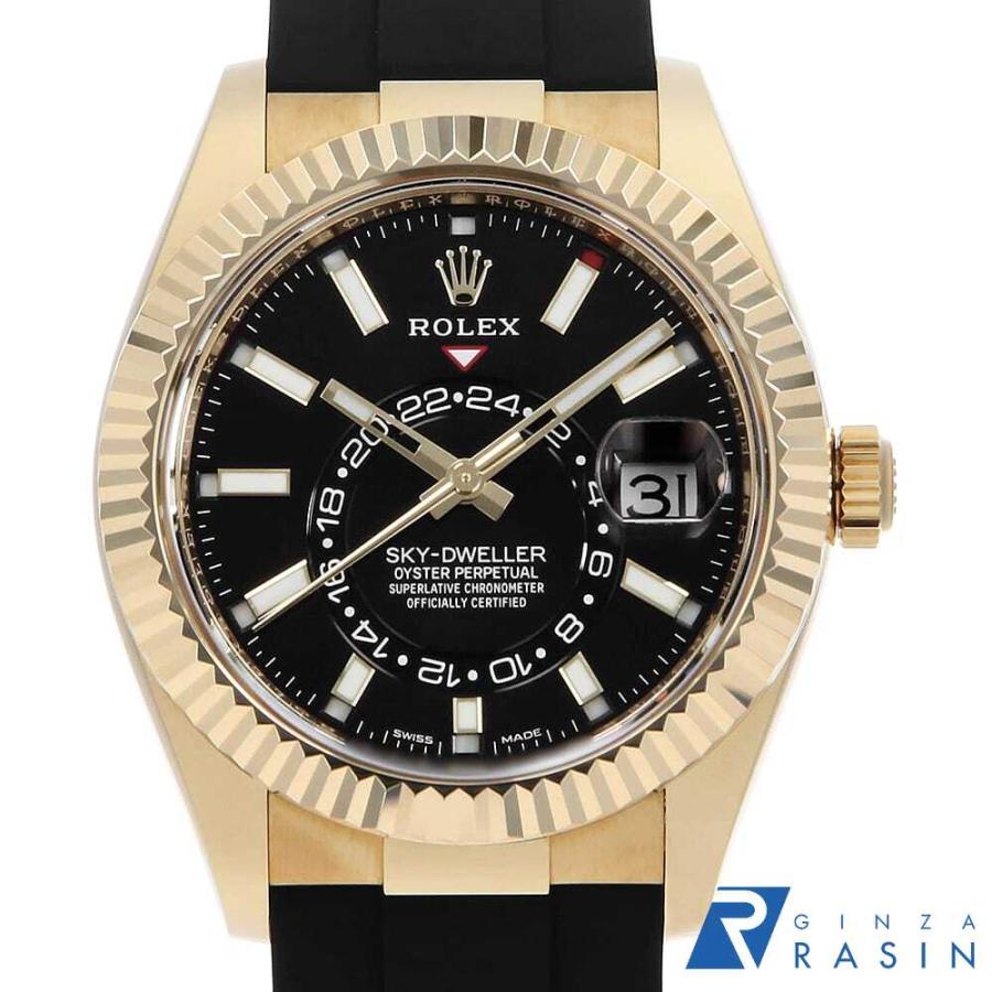 ROLEX（ロレックス） スカイドゥエラー 326238 ブラック ランダム番 中古 メンズ 腕時計 192CROAU0006 : GINZA ...