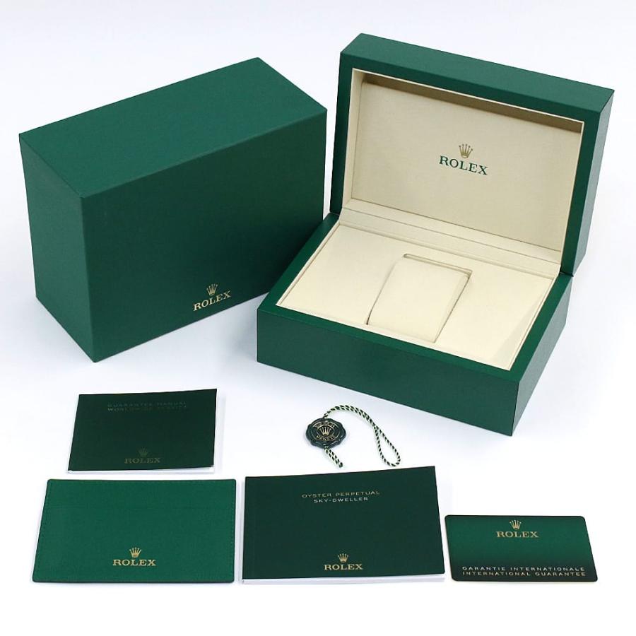 ロレックス　ROLEX 未使用 コンピューター柄 グリーン キーケース 箱付き ROLEX（ロレックス） スカイドゥエラー 336934 ブラック 5列