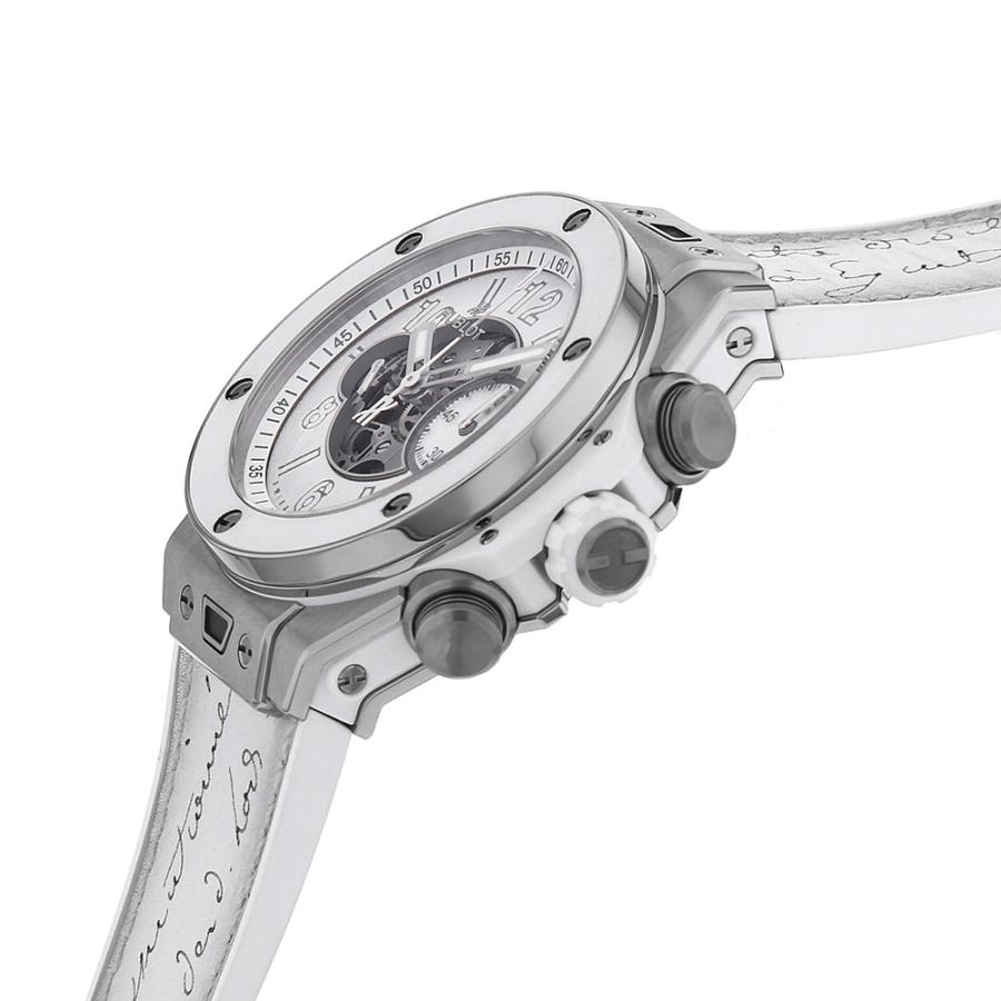 純正本物 銀座店購入 Hublot ビッグバンホワイトラバーベルト