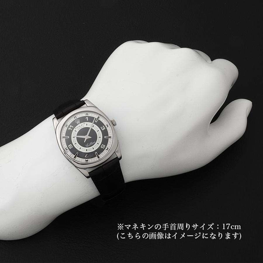 ロレックス チェリーニ ダナオス 4243/9 ブラック D番 メンズ 中古 腕時計 ROLEX（ロレックス） チェリーニ ダナオス 4243/9 ブラック×シルバー D