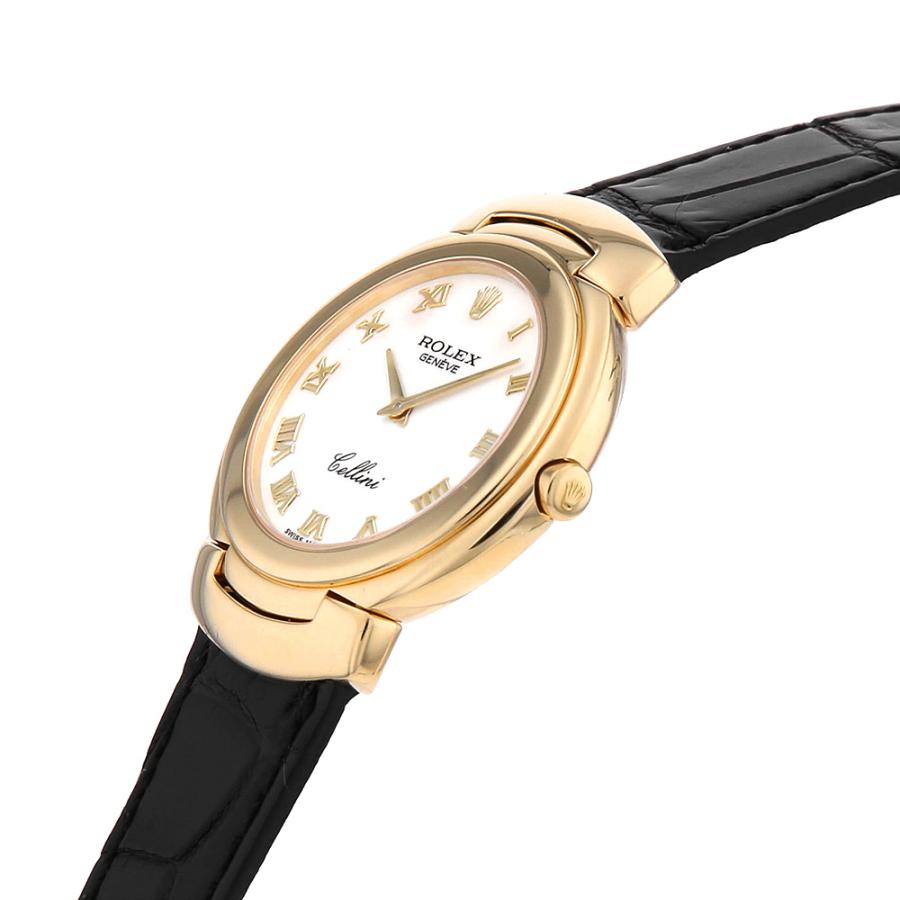 ロレックス チェリーニ 6622/8 ホワイト E番 中古 レディース 腕時計