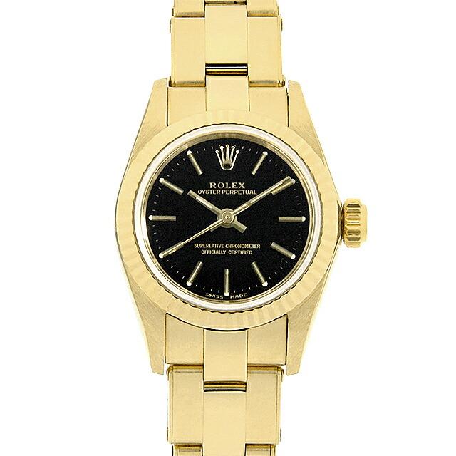 ROLEX（ロレックス） オイスターパーペチュアル 67198 ブラック バー E