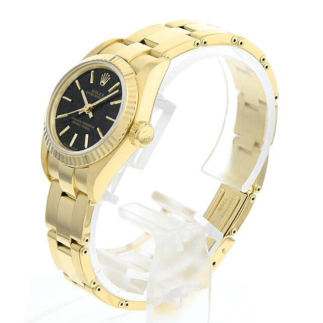 ROLEX（ロレックス） オイスターパーペチュアル 67198 ブラック バー E