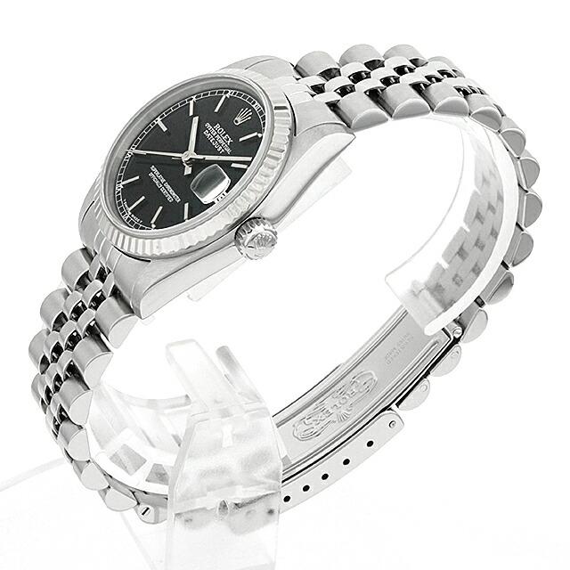 ROLEX ロレックス デイトジャスト 68274 ブラック バー S番 中古
