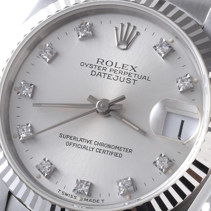値下げ・新品磨・ROLEX・デイトジャスト・ボーイズ・68274G・10Pダイヤ ROLEX（ロレックス） デイトジャスト 10Pダイヤ 68274G シルバー E番