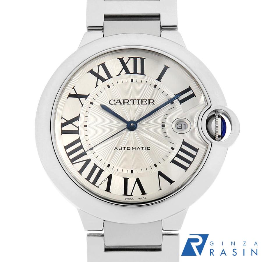CARTIER カルティエ ウォッチ バロンブルー LM 時計 W69012Z4 腕時計_x000D_
 ステンレス シルバー 自動巻き シルバー文字盤 メンズ【中古】473 Cartier（カルティエ） バロンブルー LM W69012Z4 中古 メンズ 腕時計