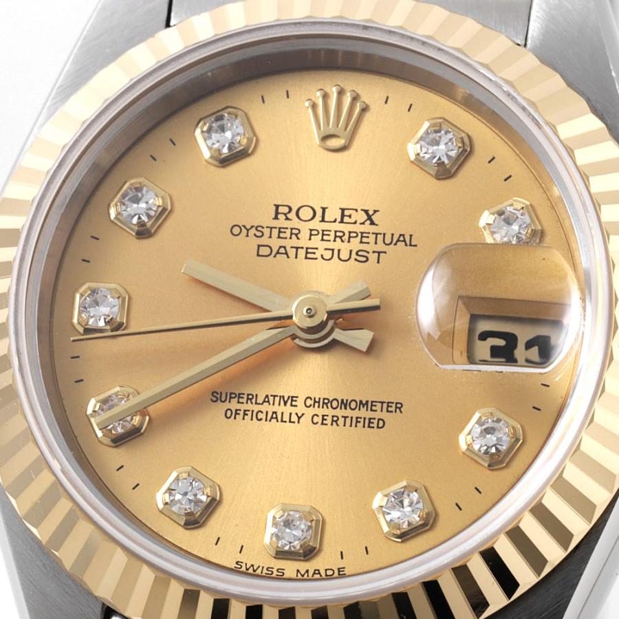ROLEX（ロレックス） デイトジャスト 10Pダイヤ 69173G シャンパン T番