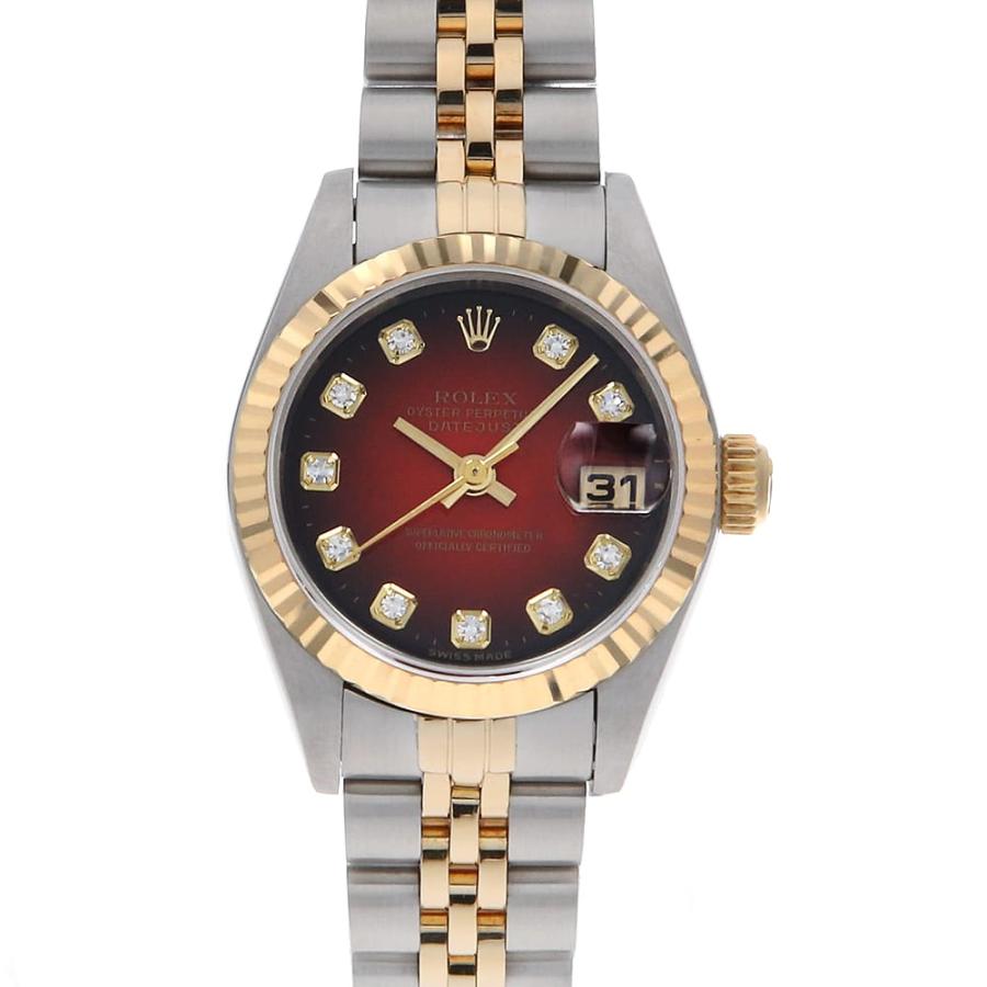 ROLEX（ロレックス） デイトジャスト 10Pダイヤ 69173G レッド