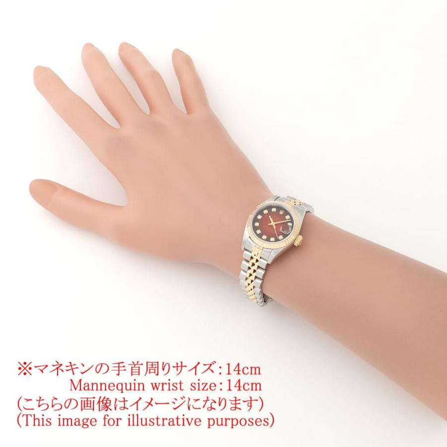 ROLEX ロレックス デイトジャスト 10Ｐダイヤ レディース 腕時計 ROLEX（ロレックス） デイトジャスト 10Pダイヤ 69173G レッド