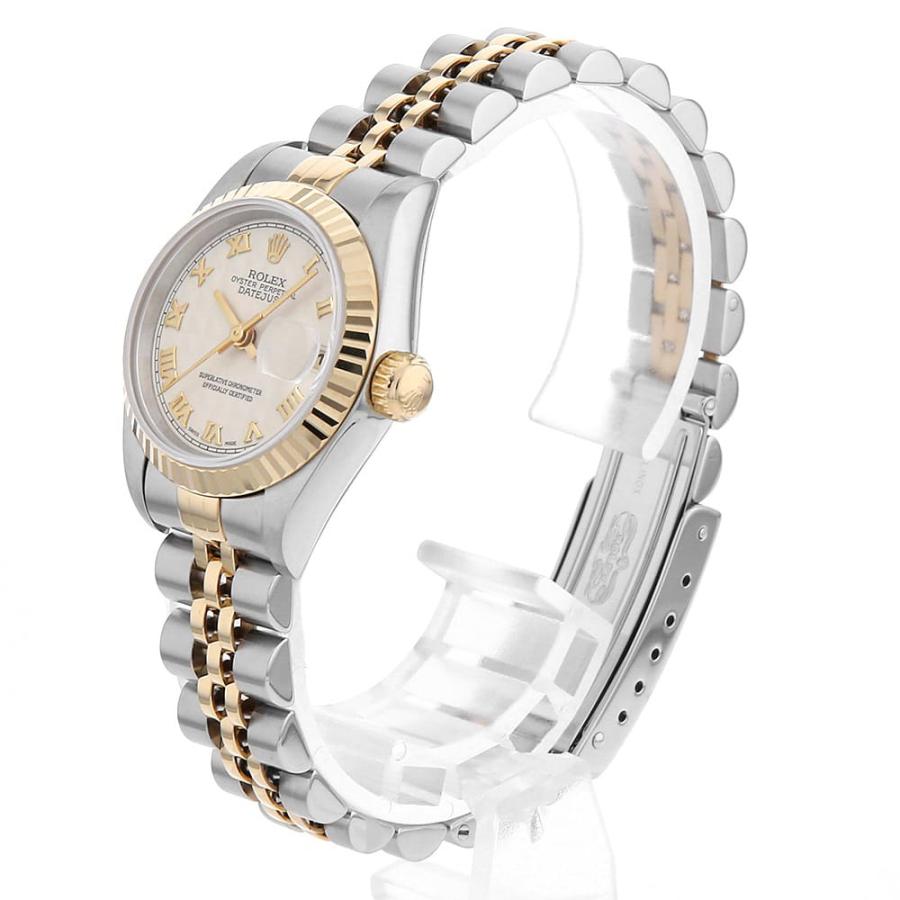 ROLEX ロレックス デイトジャスト 69173 アイボリー ピラミッド
