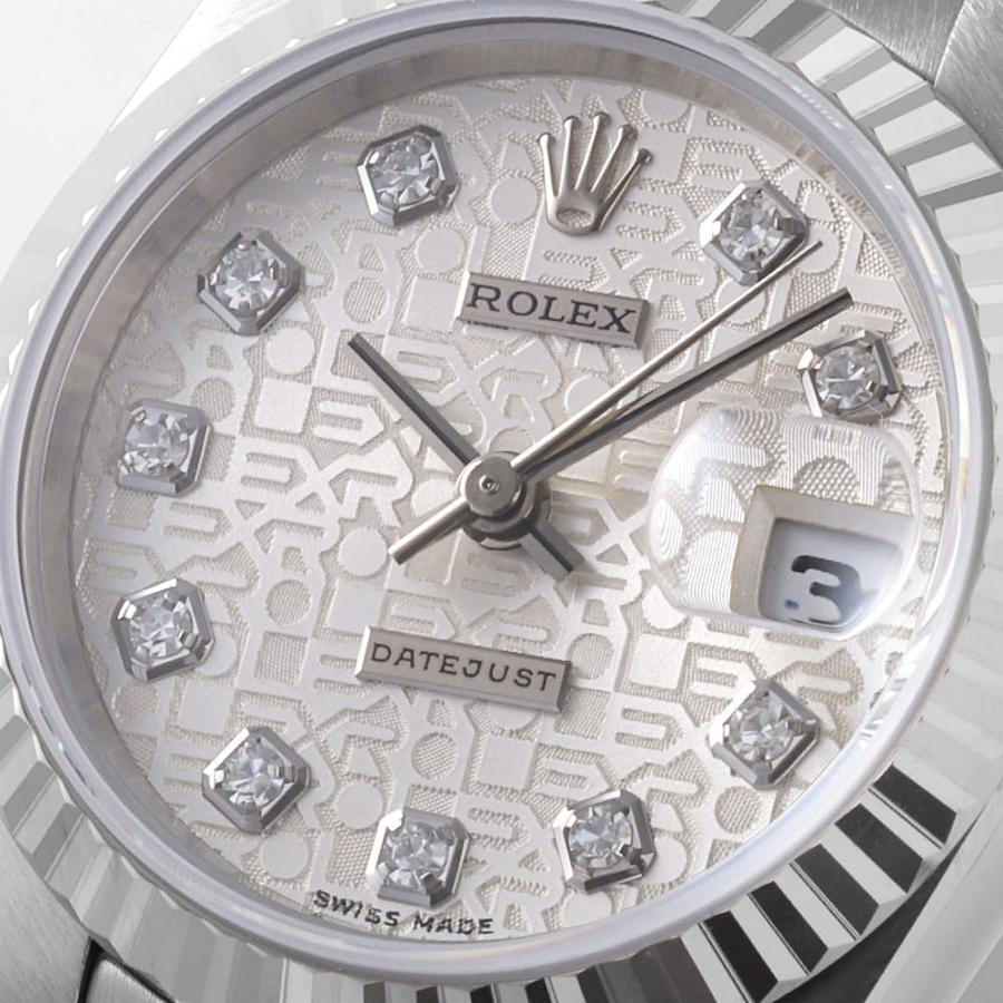 ROLEX ロレックス デイトジャスト 10Pダイヤ 69174G シルバー