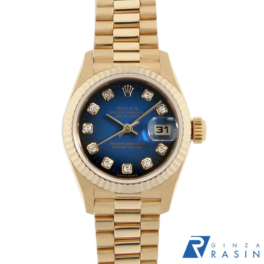 ROLEX ロレックス デイトジャスト 10Pダイヤ 69178G ブルー ROLEX ロレックス デイトジャスト 10Pダイヤ 69178G ブルー