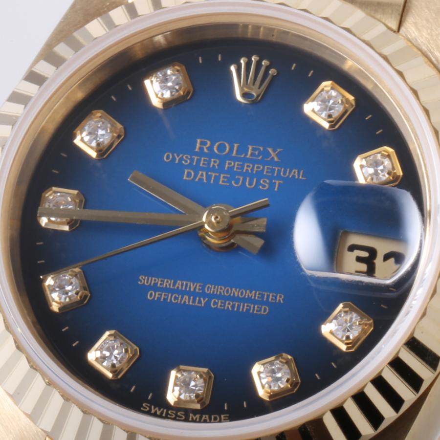 ROLEX ロレックス デイトジャスト 10Pダイヤ 69178G ブルー ROLEX ロレックス デイトジャスト 10Pダイヤ 69178G ブルー