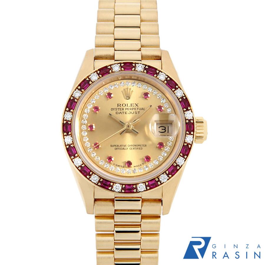 ROLEX ロレックス デイトジャスト ベゼルダイヤ/ルビー サークルダイヤ 