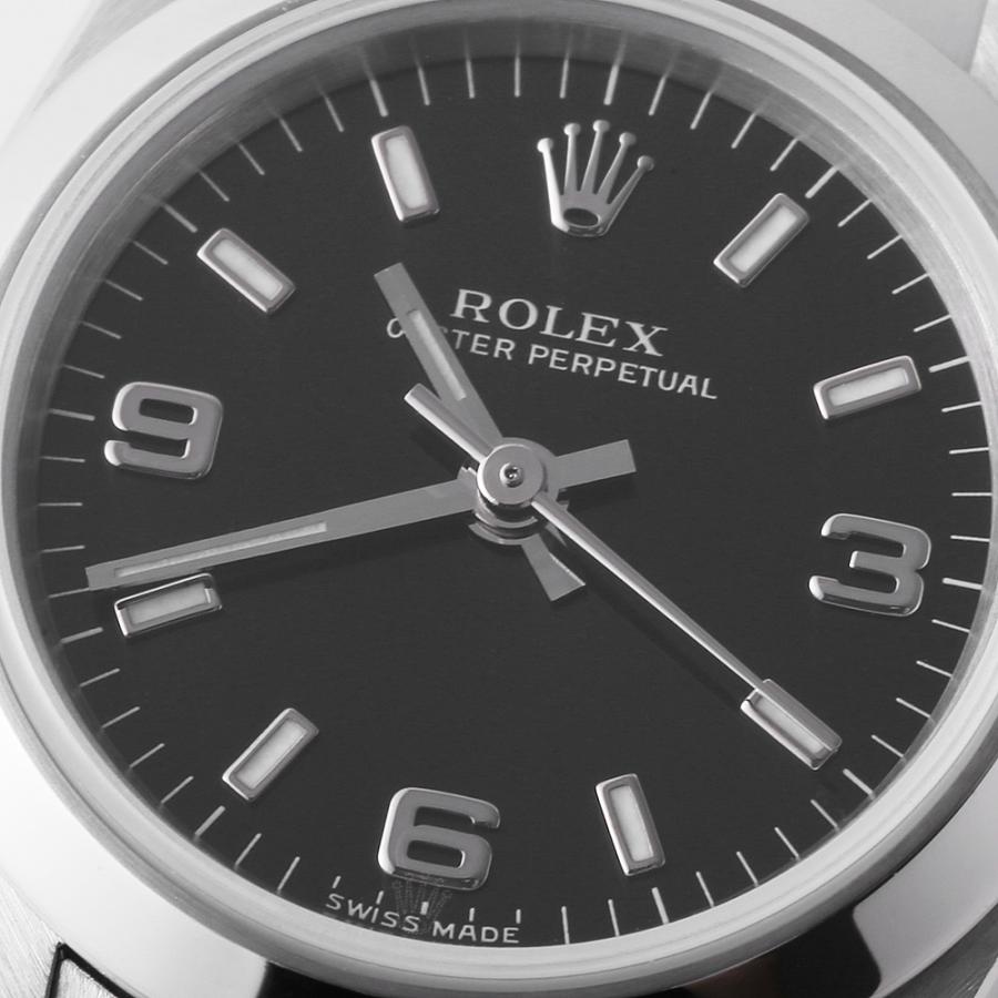 ロレックス ROLEX オイスターパーペチュアル 76080 腕時計 自動巻き ROLEX ロレックス オイスターパーペチュアル 76080 ブラック 369