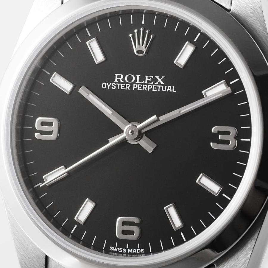 ROLEX ロレックス オイスターパーペチュアル 77080 ブラック 369  