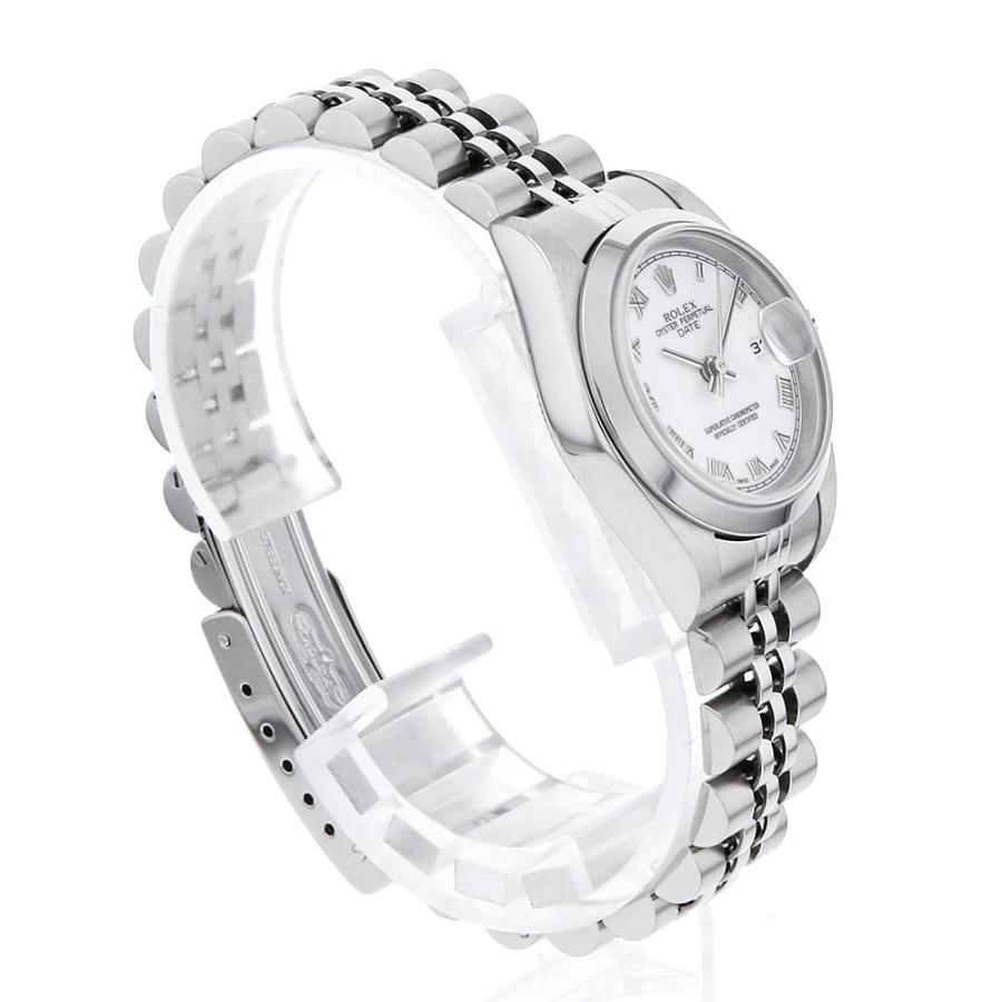 ROLEX（ロレックス） オイスターパーペチュアル デイト 79160 ホワイト ローマ F番 中古 レディース 腕時計 : GINZA ...