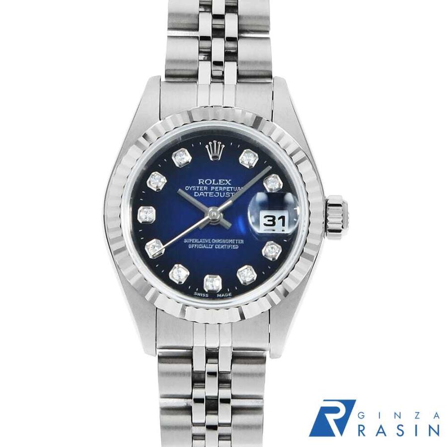 ROLEX（ロレックス） デイトジャスト 10Pダイヤ 79174G ブルー 
