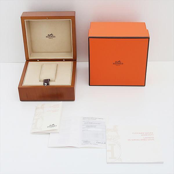 エルメス時計、箱付き クリッパー HERMES 稼働品 極 美品 箱付き エルメス クリッパー デイト