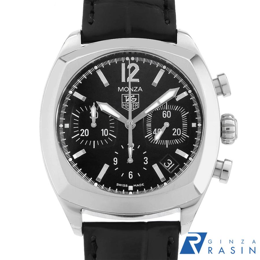 TAG HEUER タグホイヤー ウォッチ モンツァ 時計 CR2113.FC6164 腕時計_x000D_
 ステンレススチール ブラック 自動巻き メンズ【中古】 TAG HEUER（タグ・ホイヤー） モンツァ クロノグラフ CR2113.FC6164